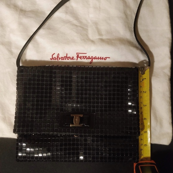 💕✨AUTHENTIC Ferragamo Mini Black Sequin Bag✨💕 - Picture 13 of 16